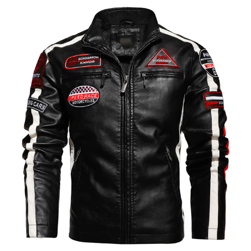 Chaqueta Biker Motero Cuerotex Premuin